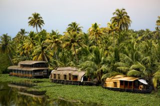 waterboats in Kerala, India