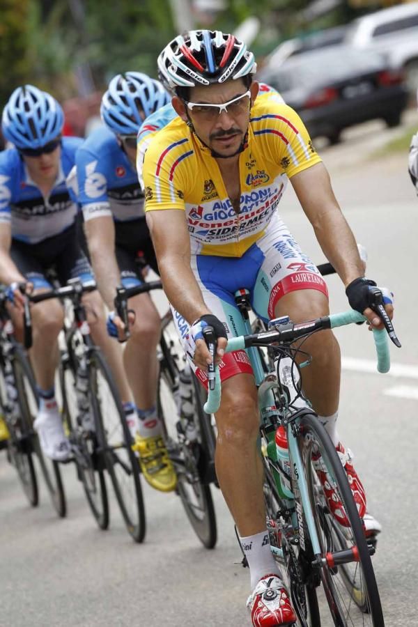 Jose Serpa (Androni-Venezuela) sitting pretty on top of the standings at Le Tour de Langkawi.
