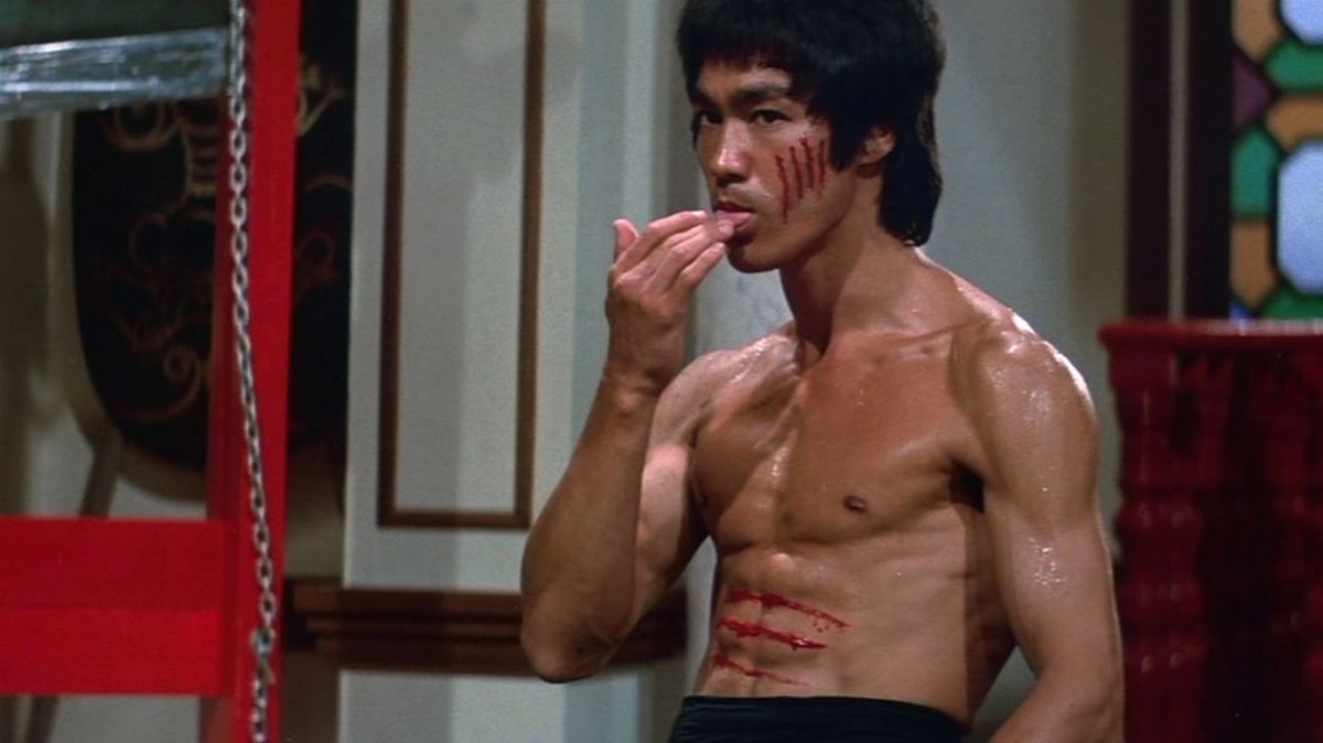 Bruce Lee in Enter the Dragon.