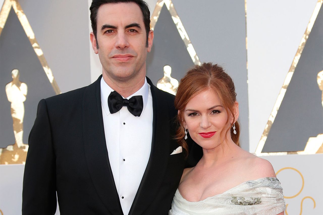 Sacha Baron Cohen and Isla Fisher