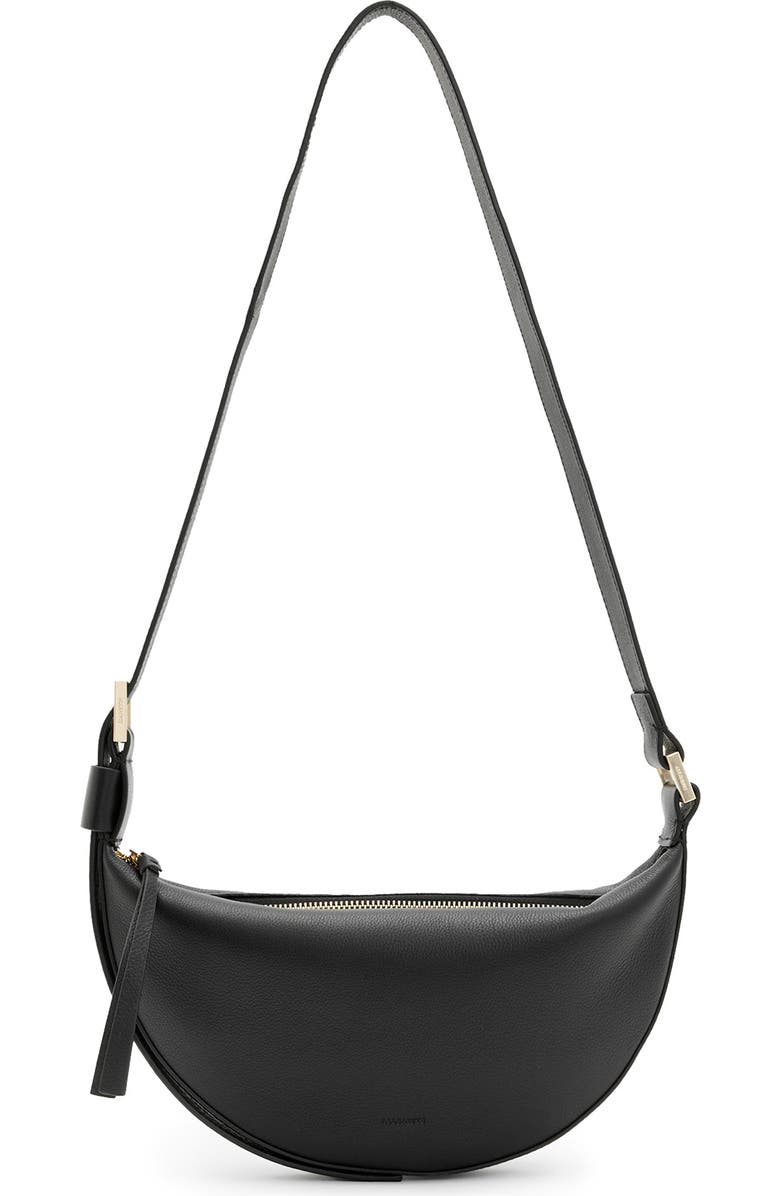 Half Moon Leather Crossbody Bag