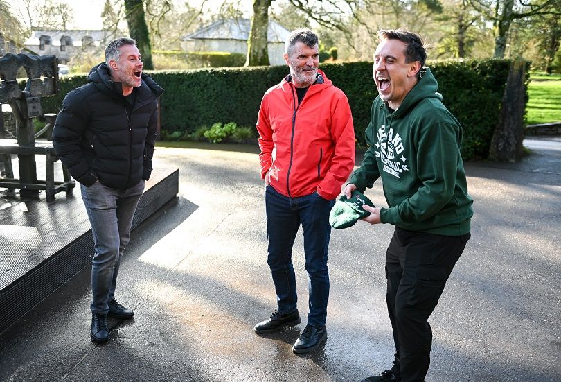 Jamie Carragher, Roy Keane and Gary Neville on tour