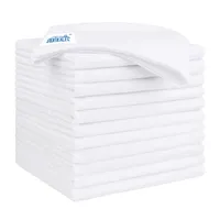 3. HOMEXCEL White Microfiber Cleaning Cloth