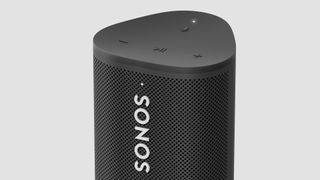 Sonos Roam review in black on grey background