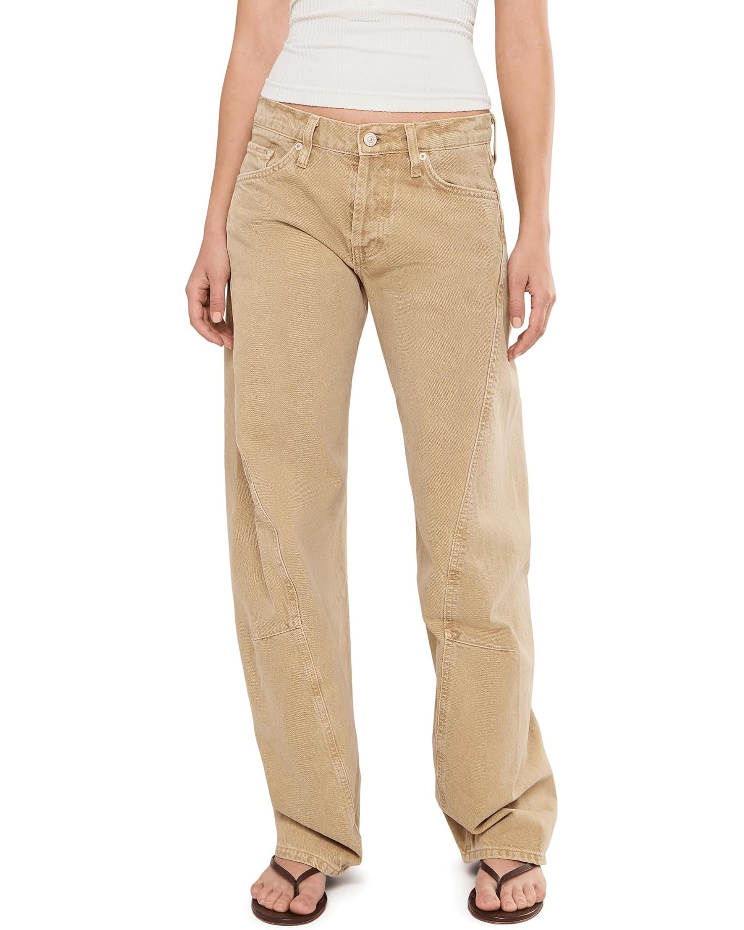 Free People, We The Free Fable Low Rise Twisted Bowed Jeans