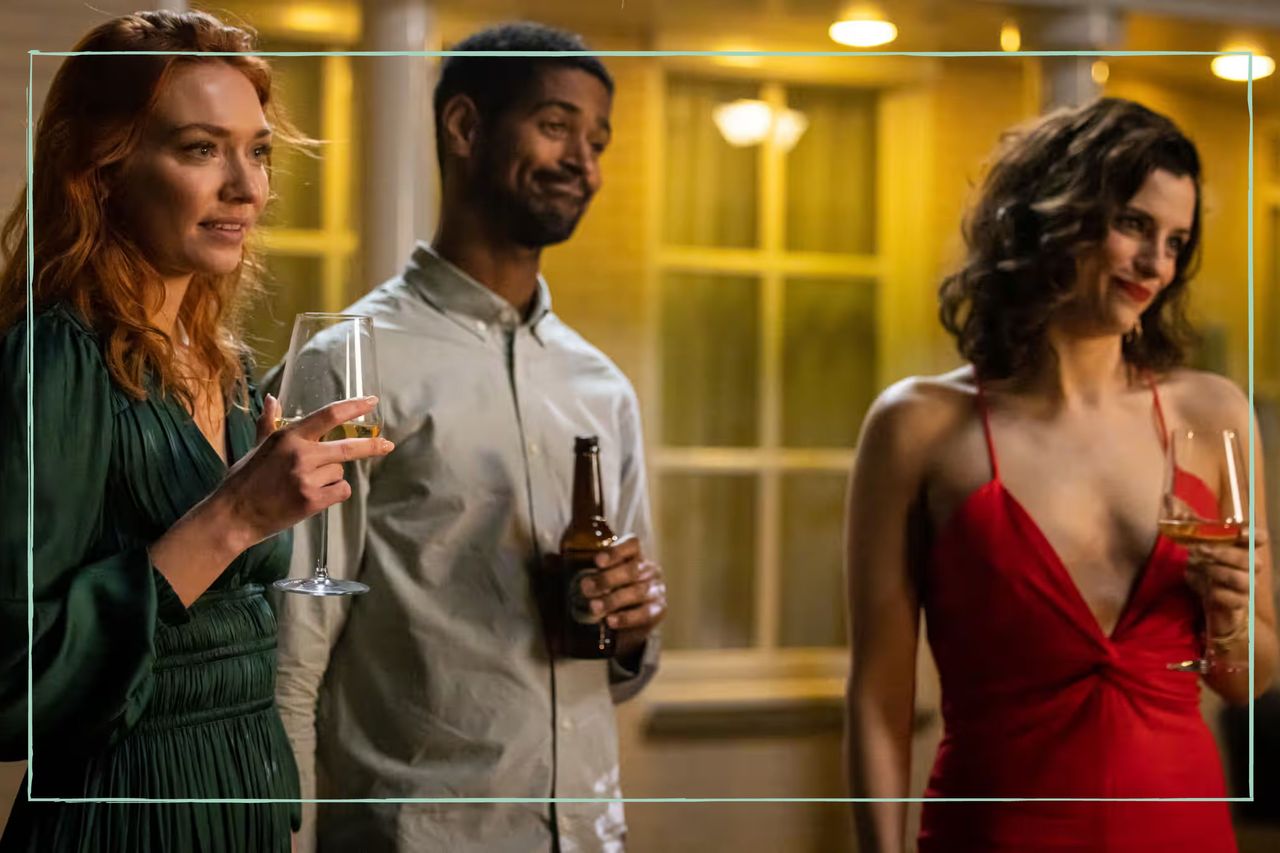 Eleanor Tomlinson, Alfred Enoch and Jessica De Gouw in The Couple Next Door