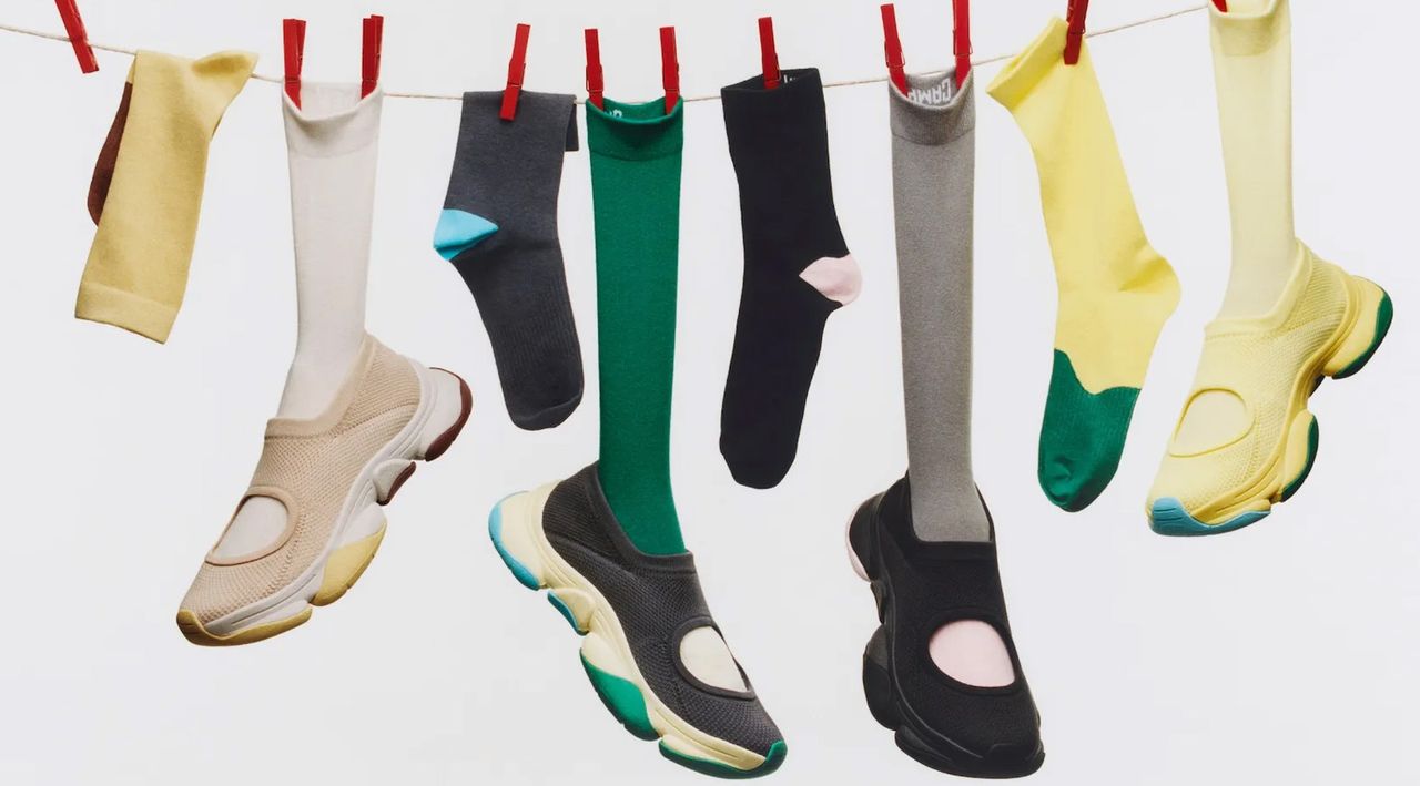Issey Miyake’s colourful sneaker collaboration with Camper is inspired by the plumage of a bird