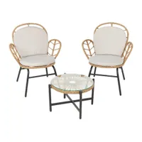 2. Gardenline Wicker Effect Bistro Set | £169.99 £149.99 at Aldi