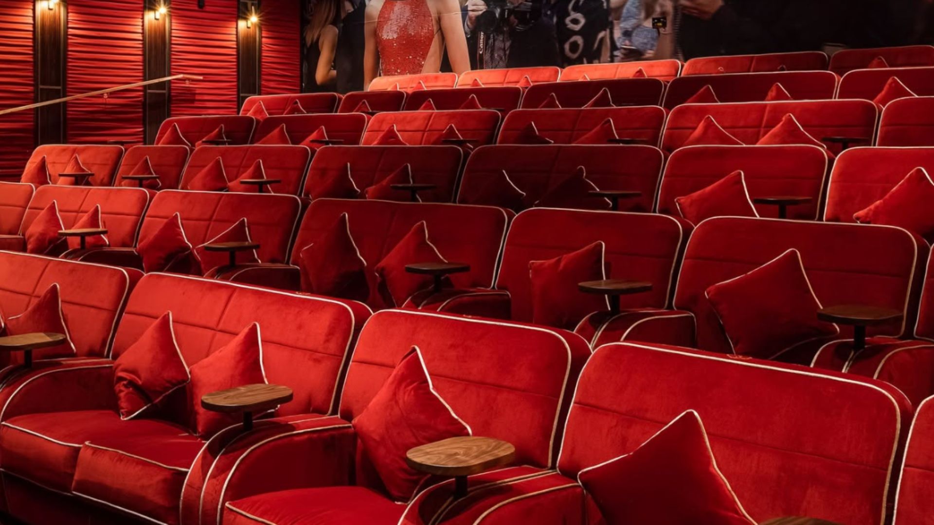 an image of the iconic red seats at Everyman Cinema in Altrincham 
