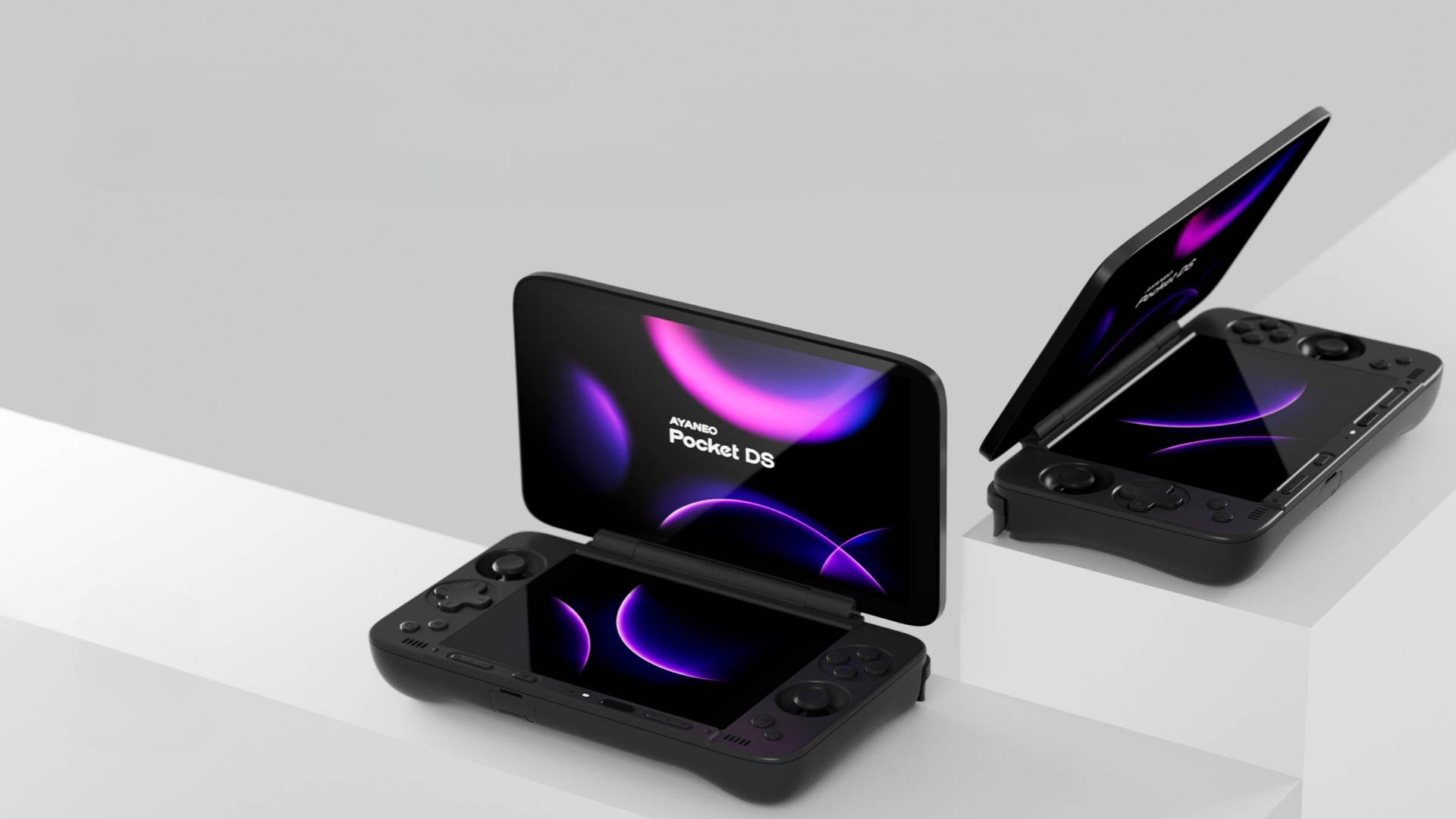 Render of Ayaneo Pocket DS handheld