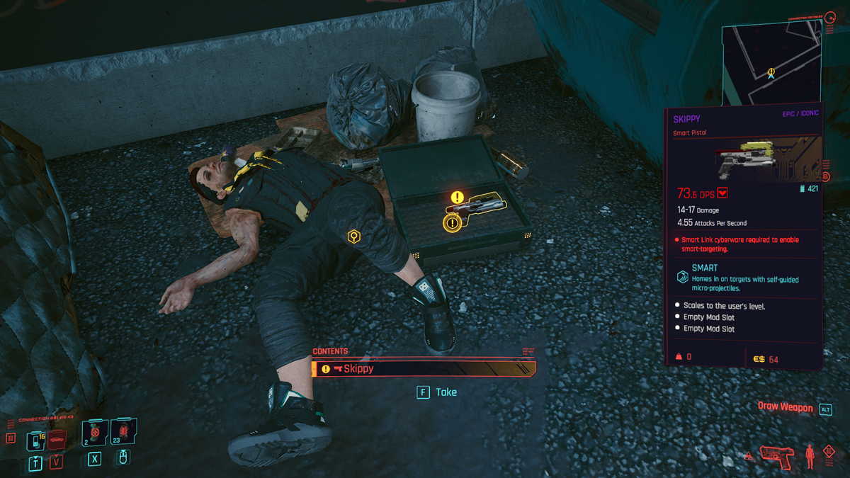 Cyberpunk 2077 Skippy location