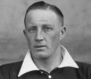 Jack Lambert with Arsenal in April 1932.