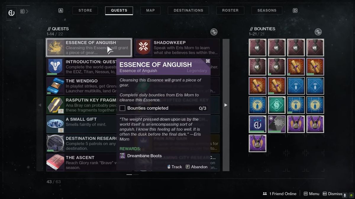How to cleanse the essence of anguish in Destiny 2 Shadowkeep