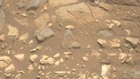 reddish-orange soil and rocks
