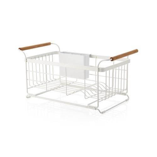 Yamazaki Tosca White Over-The-Sink Dish Drainer Rack