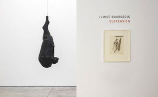 The exhibition is the first survey of Bourgeois' hanging sculptures, featuring examples from her recurring themes