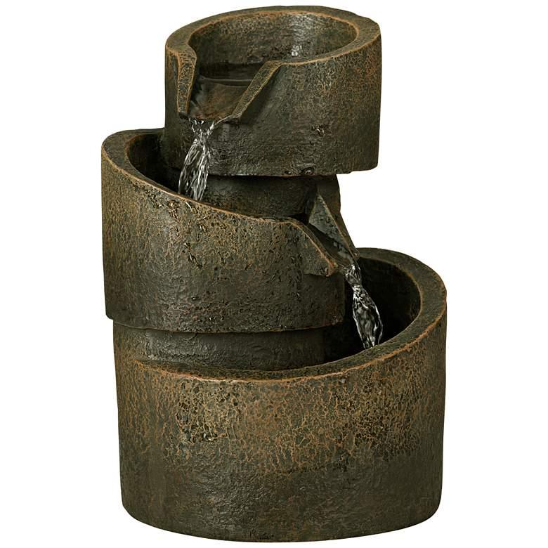 bronze contemporary 3-tier fountain