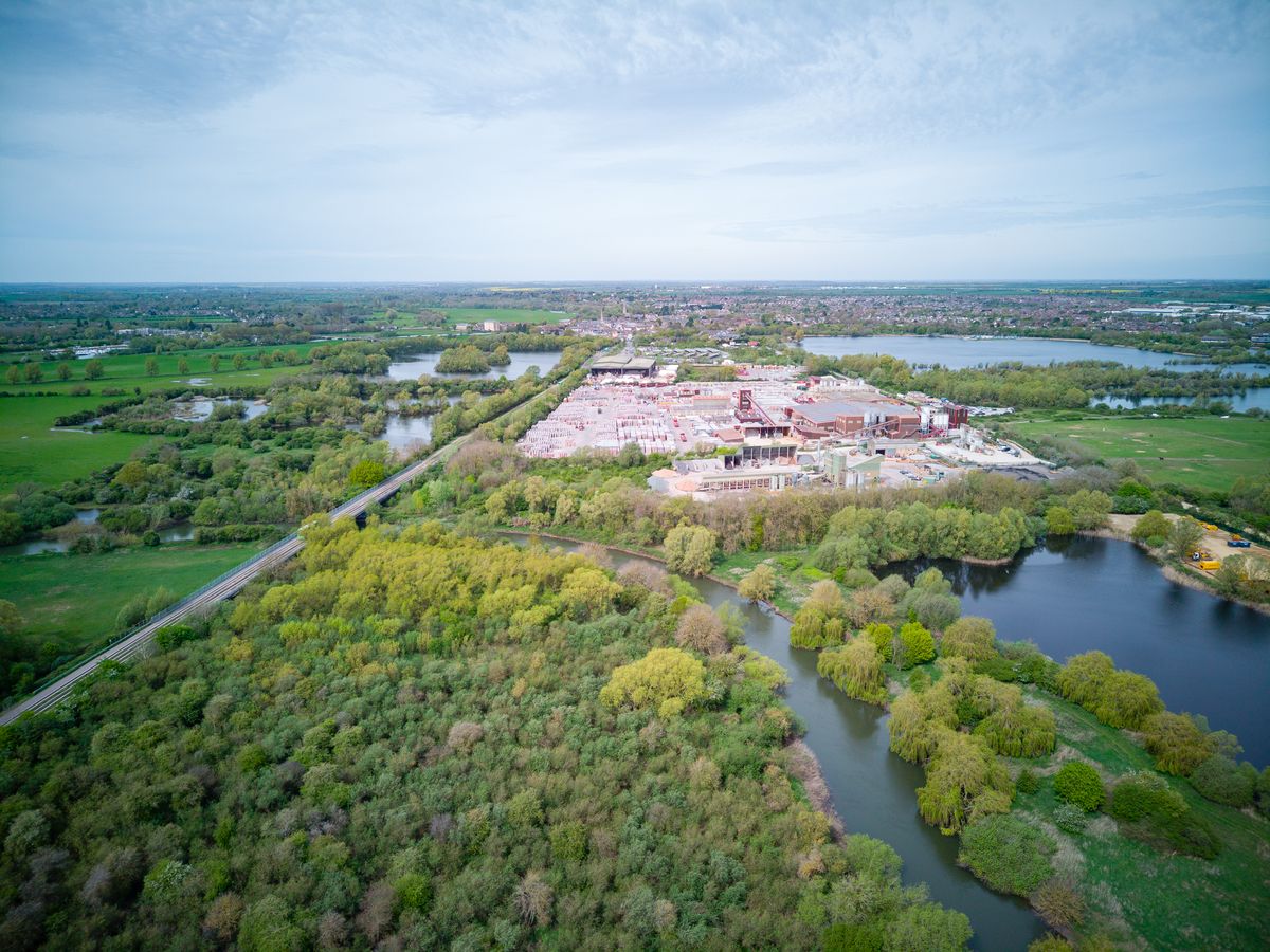Photo of an industrial site taken with the Autel EVO Max 4T drone