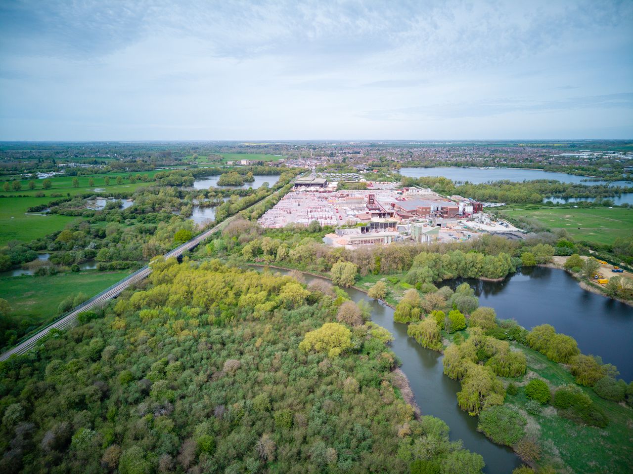 Photo of an industrial site taken with the Autel EVO Max 4T drone