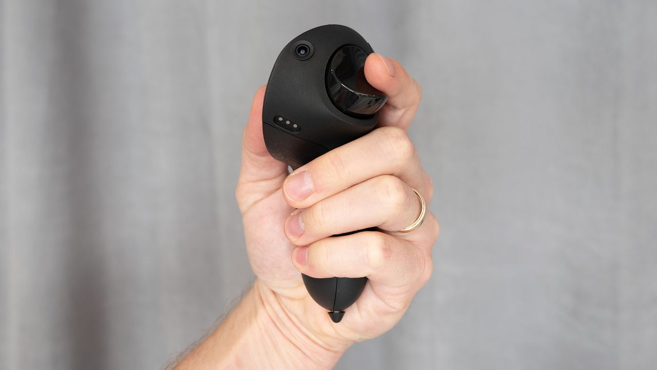 The Quest Touch Pro controllers for the Meta Quest Pro and Meta Quest 2