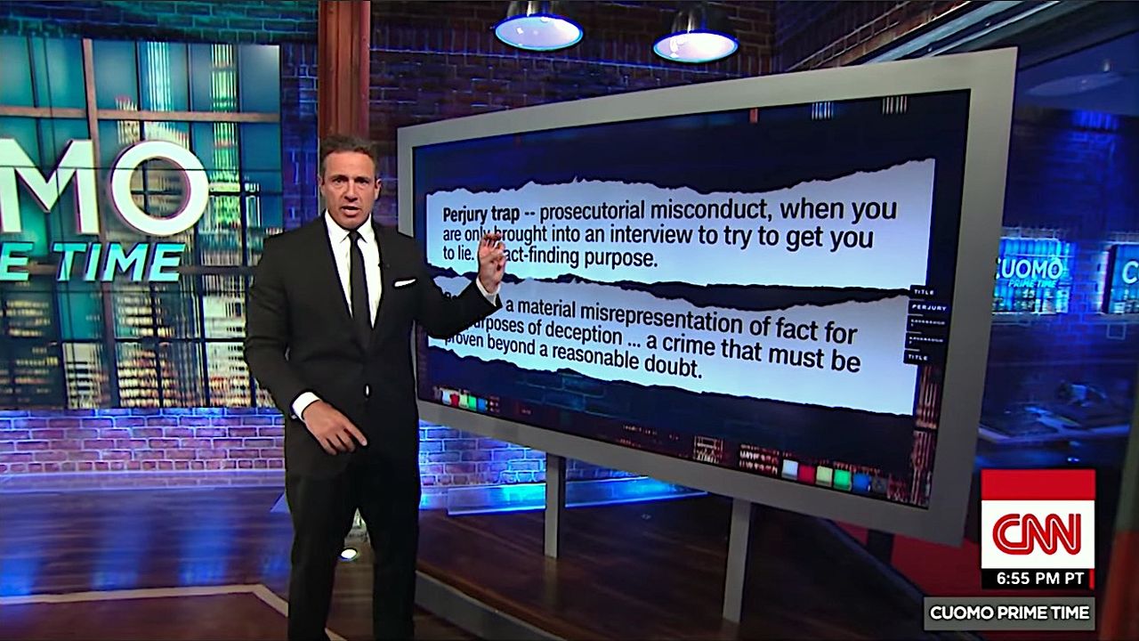 Chris Cuomo explains perjury