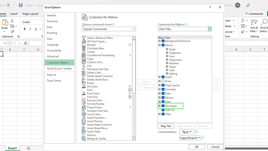 How to add the Developer Tab to Microsoft Excel | Laptop Mag
