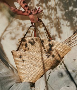 Handwoven basket bags picture