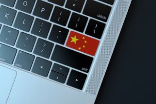 Chinese Enter key on a laptop