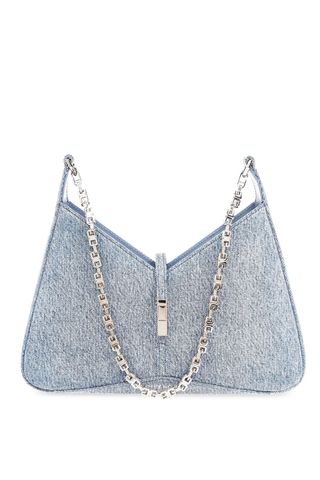 Givenchy, Small Cutout Shoulder Bag in Denim With Chain