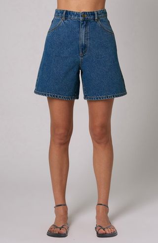 Super Mirage High Waist Denim Shorts