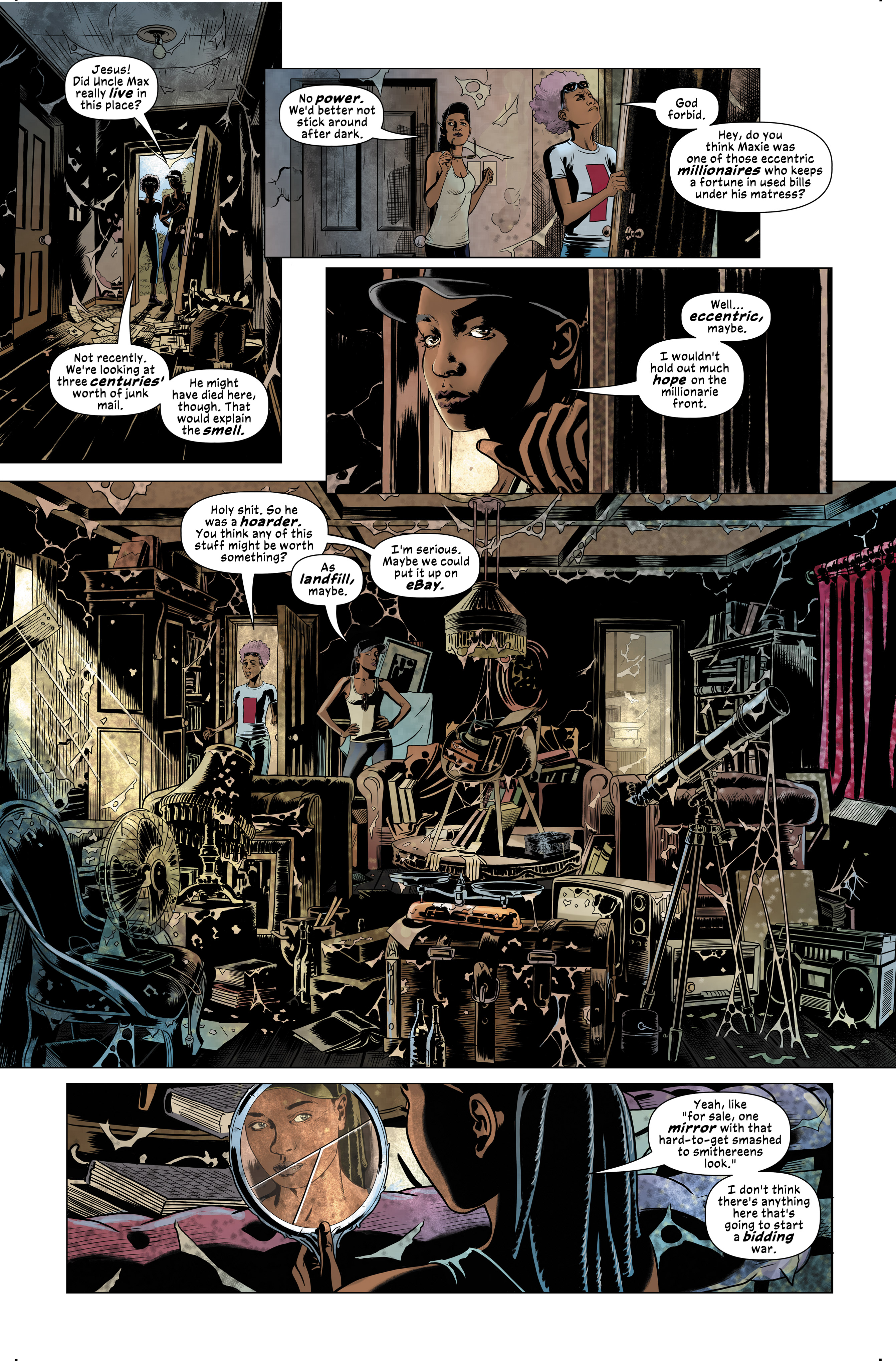 Interior pages from GhostBox #1.