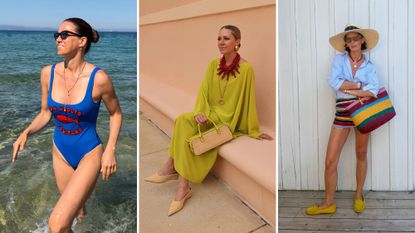Influencers wearing Staud