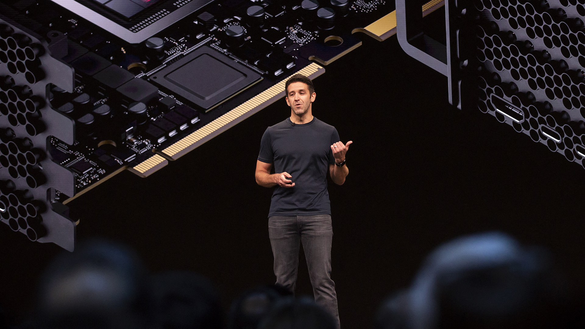 Future Apple CEO John Ternus presents at WWDC 2019