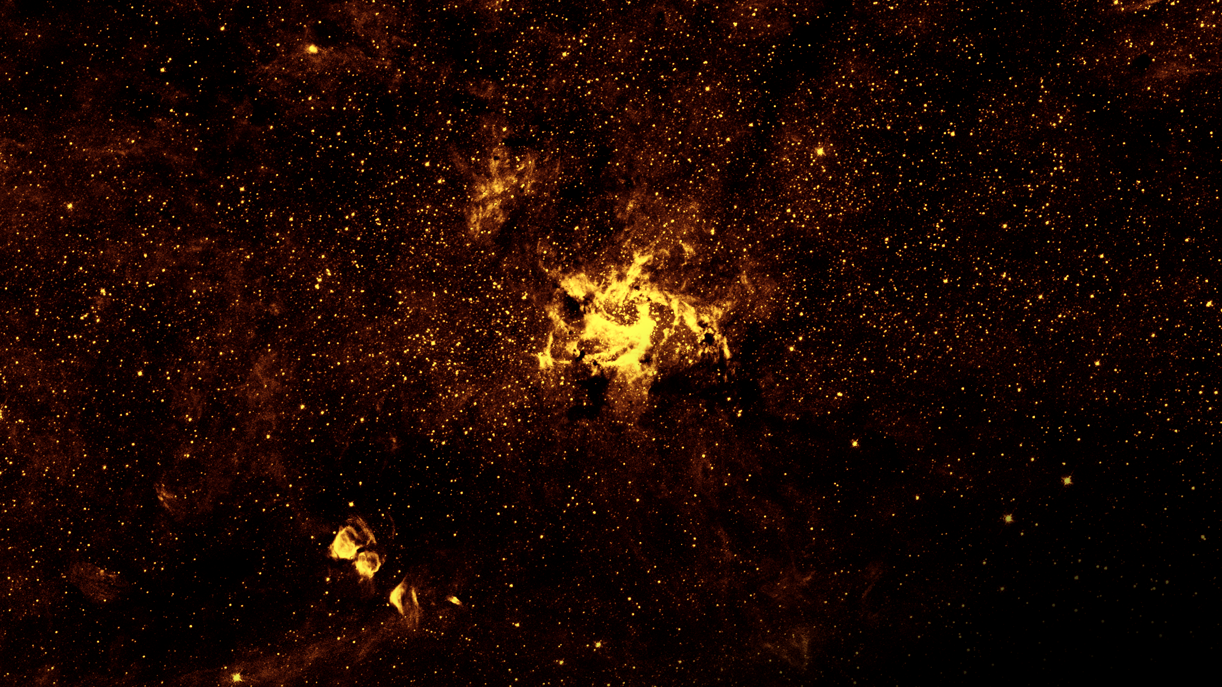 Инфракрасный вид центра Млечного Пути