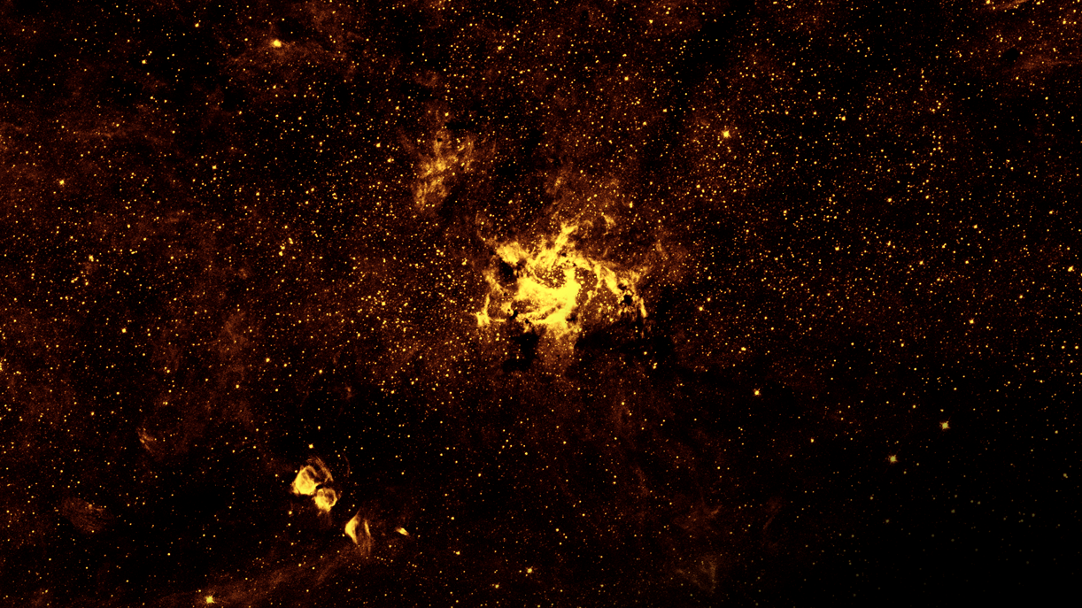 Infrared view of the center of the Milky Way