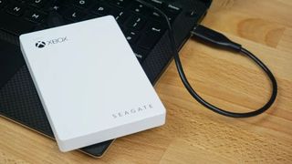 Seagate Game Drive white edition.