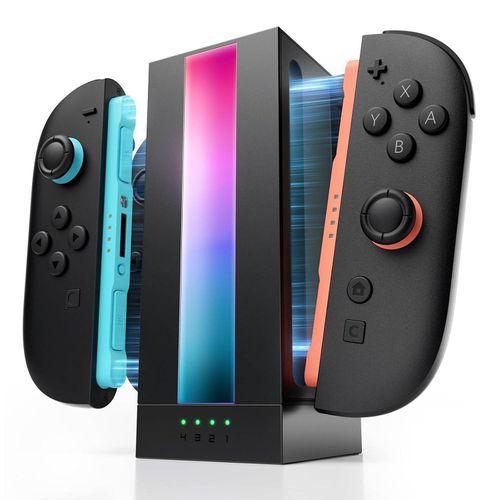 JSAUX EnergyFlow Switch 2 Joy-Con Charging Dock