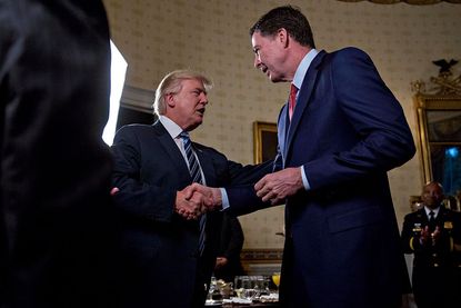 Donald Trump and former FBI Director James Comey.