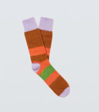 Zegna Elder Statesmen Cashmere Striped socks