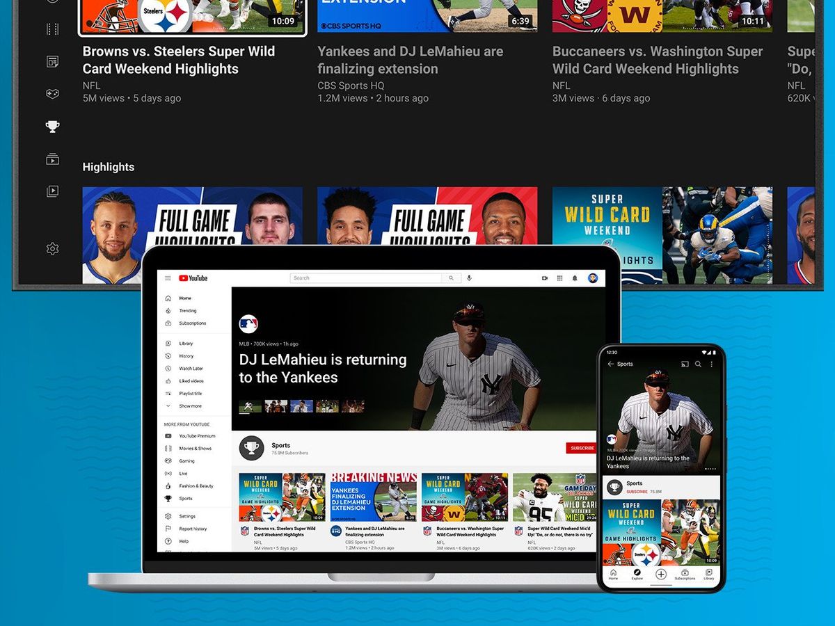 YouTube Gives Its Sports Section A New Look In Time For Super Bowl ...