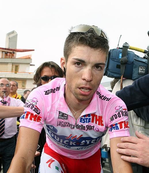 Race leader Giovanni Visconti (Quick Step) after the stage.