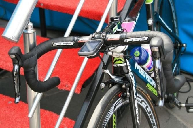 Lampre-Merida riders had brake cable adjusters to allow them to wider to fatter aero wheels without messing about with the cable tension at the Shimano Direct Mount brakes