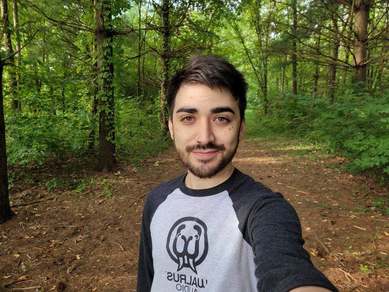Selfie from the main camera on the Galaxy Z Fold 2