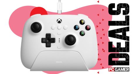 8BitDo Ultimate on a pink deals background
