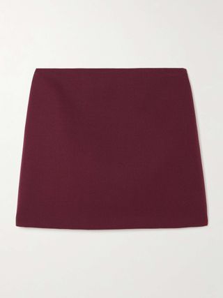 Cecily Wool-Twill Mini Skirt