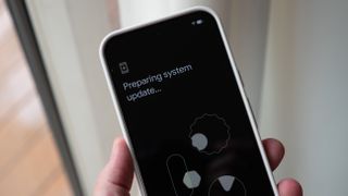 Getting a system update on a Google Pixel 10 Pro XL