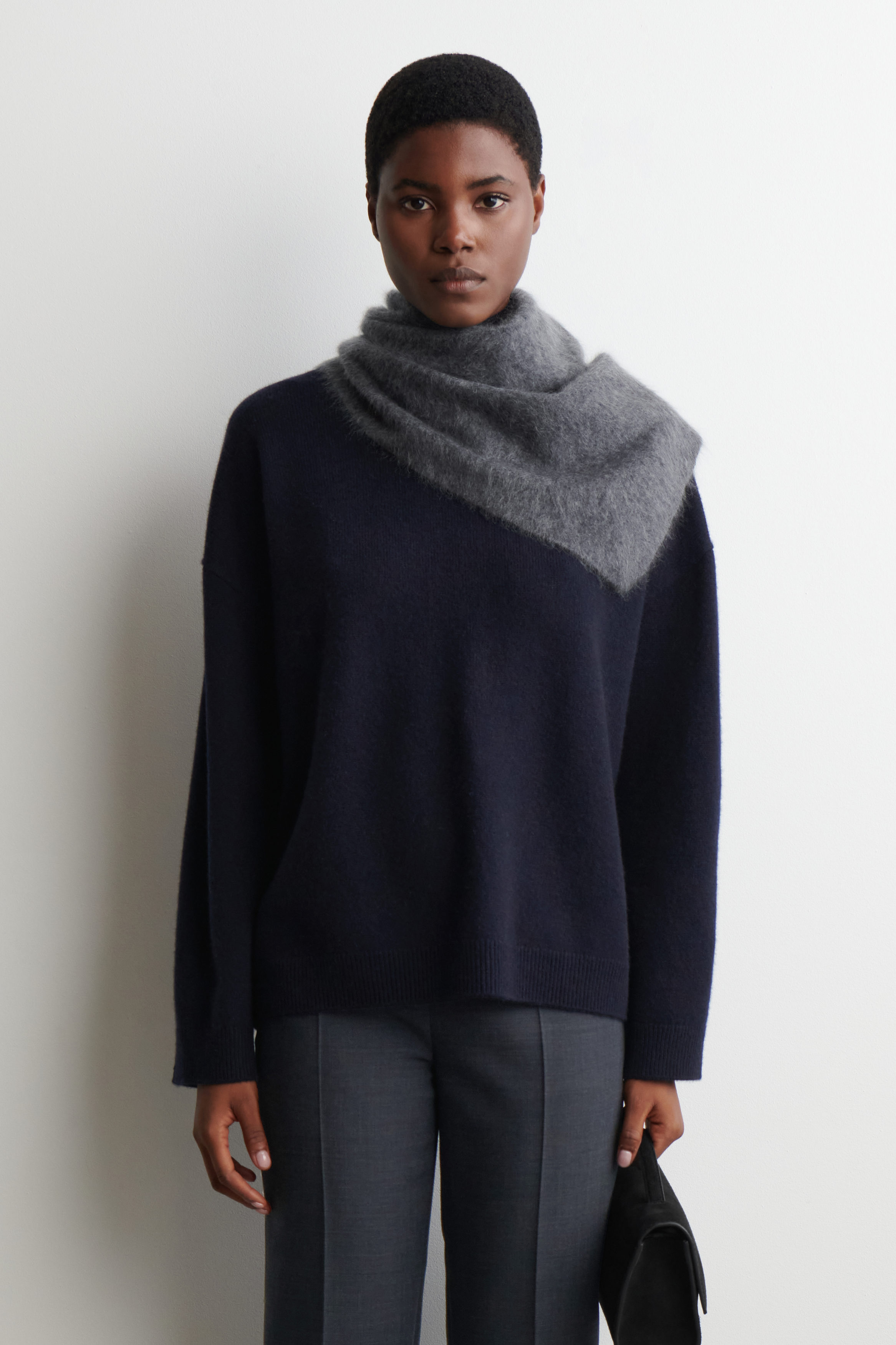 Cashmere Mock-Neck Sweater