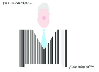 Political cartoon U.S. Bill Clinton Inc.