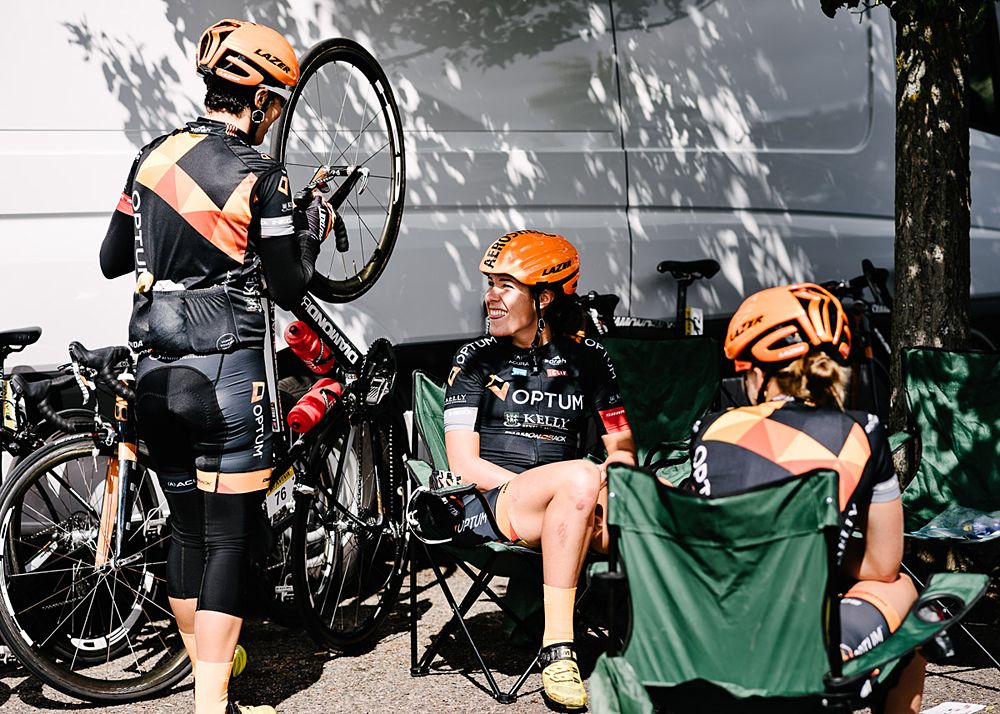 Optum Pro Cycling before the final stage