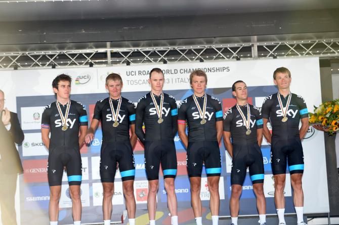 Team Sky won bronze